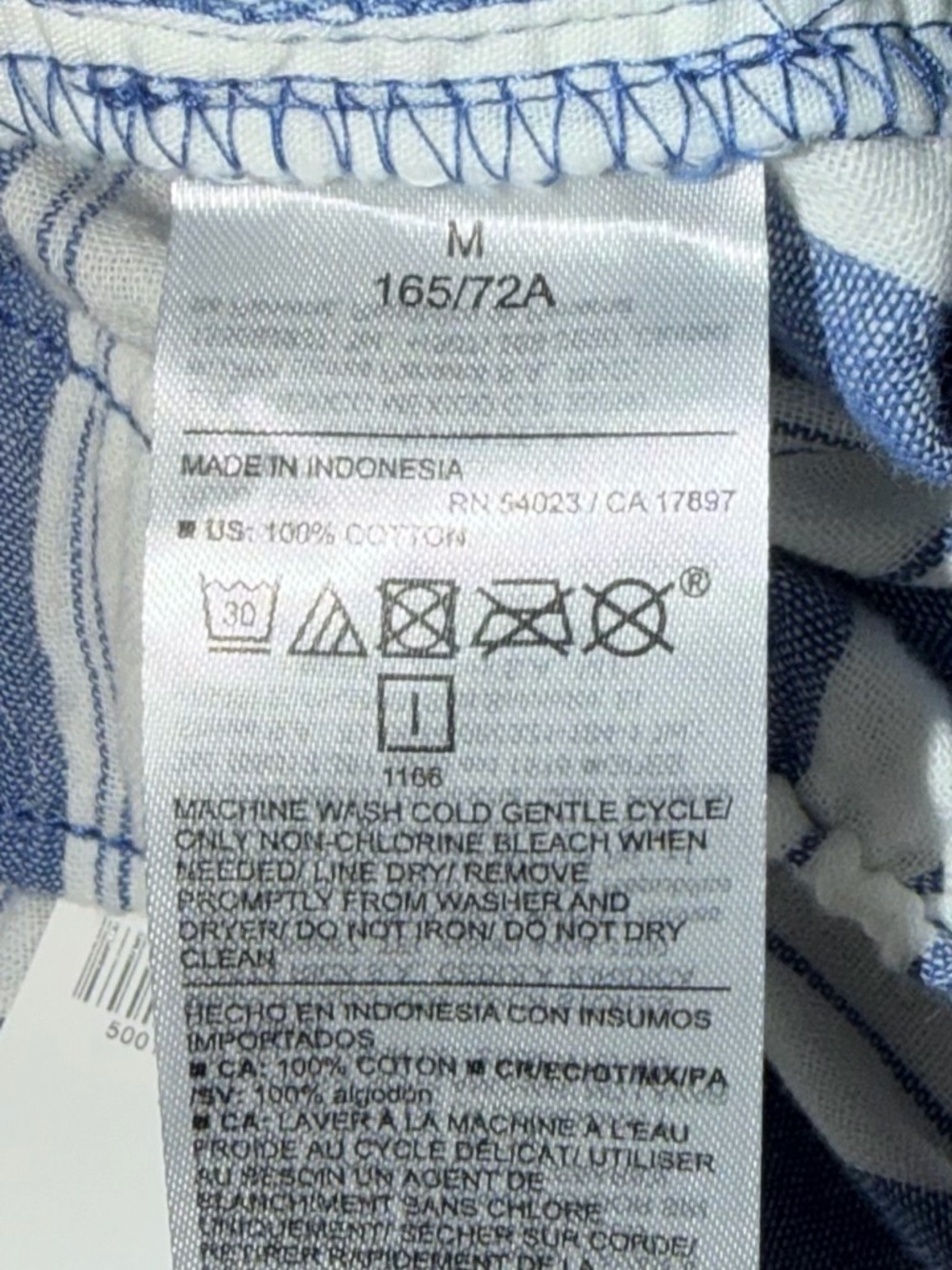 Old Navy NWT Cotton Gauze Coastal Striped Matching Set Size M/L - Picture 5 of 5
